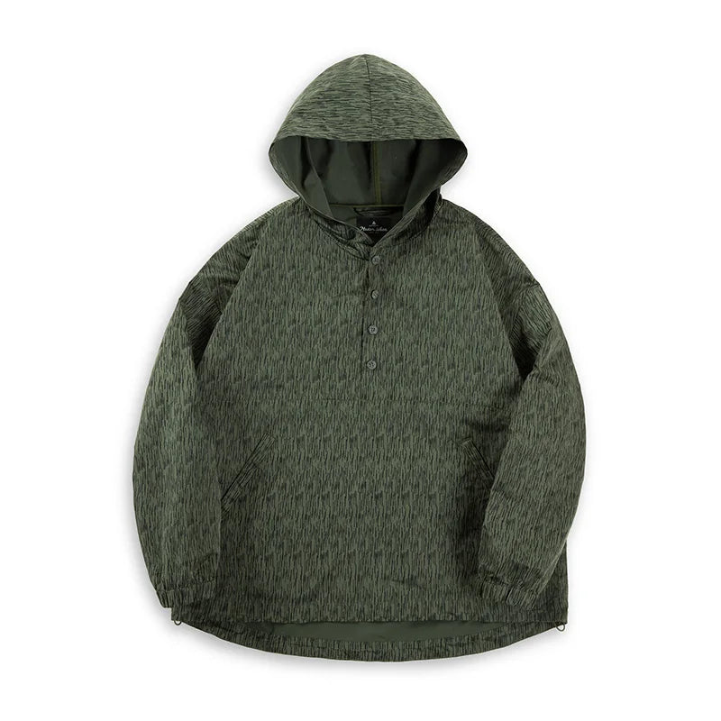 Raindrop Camouflage Hooded Jackets for Men